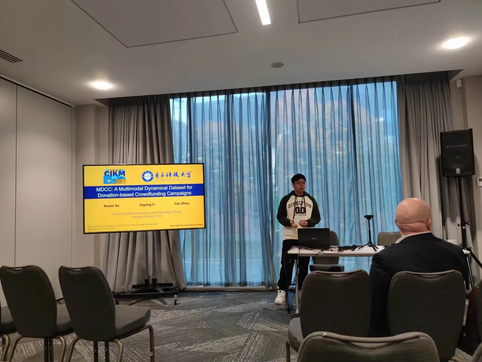 Zhangtao Cheng at CIKM 2023, Birmingham, UK