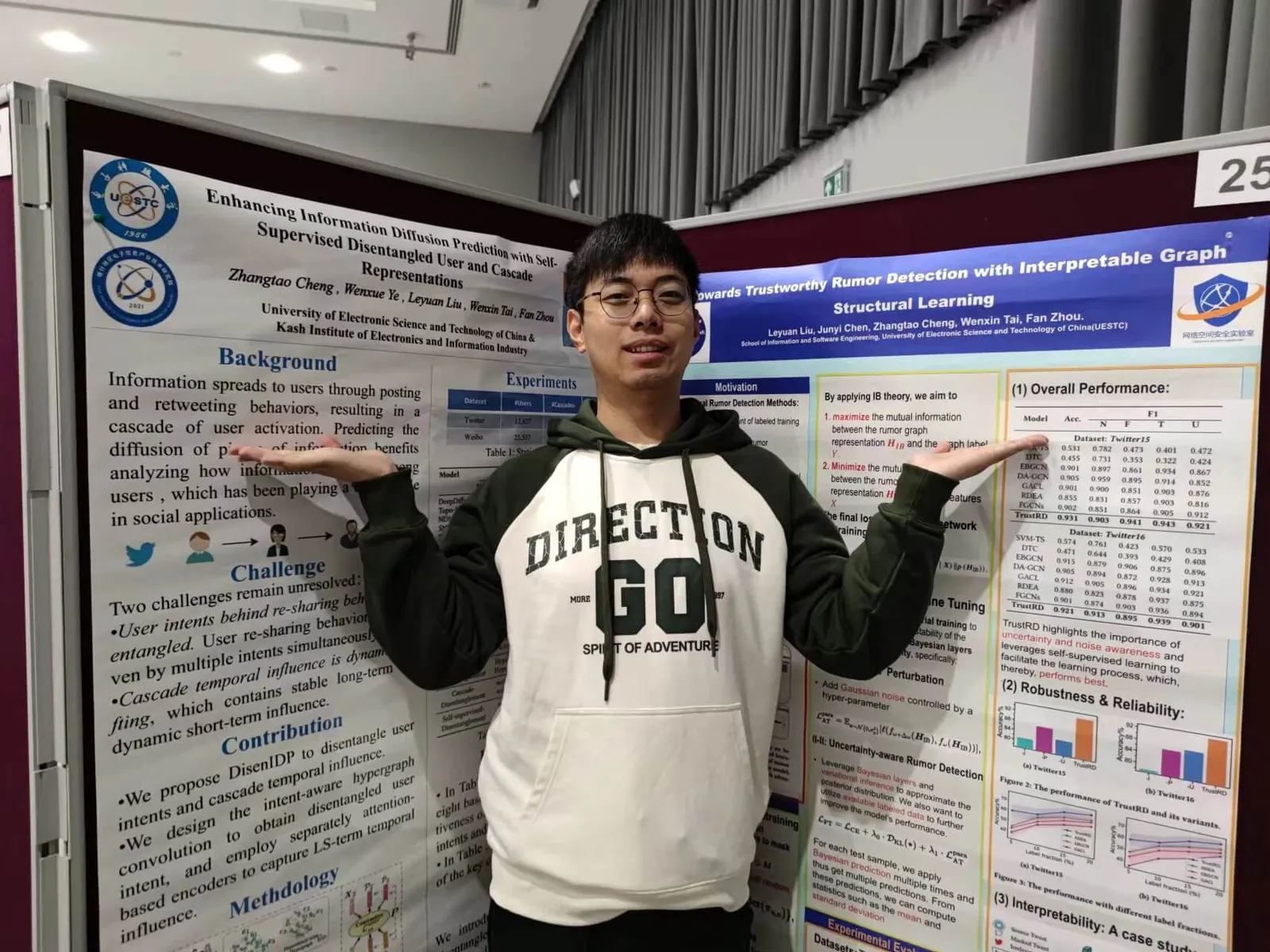Zhangtao Cheng at CIKM 2023, Birmingham, UK