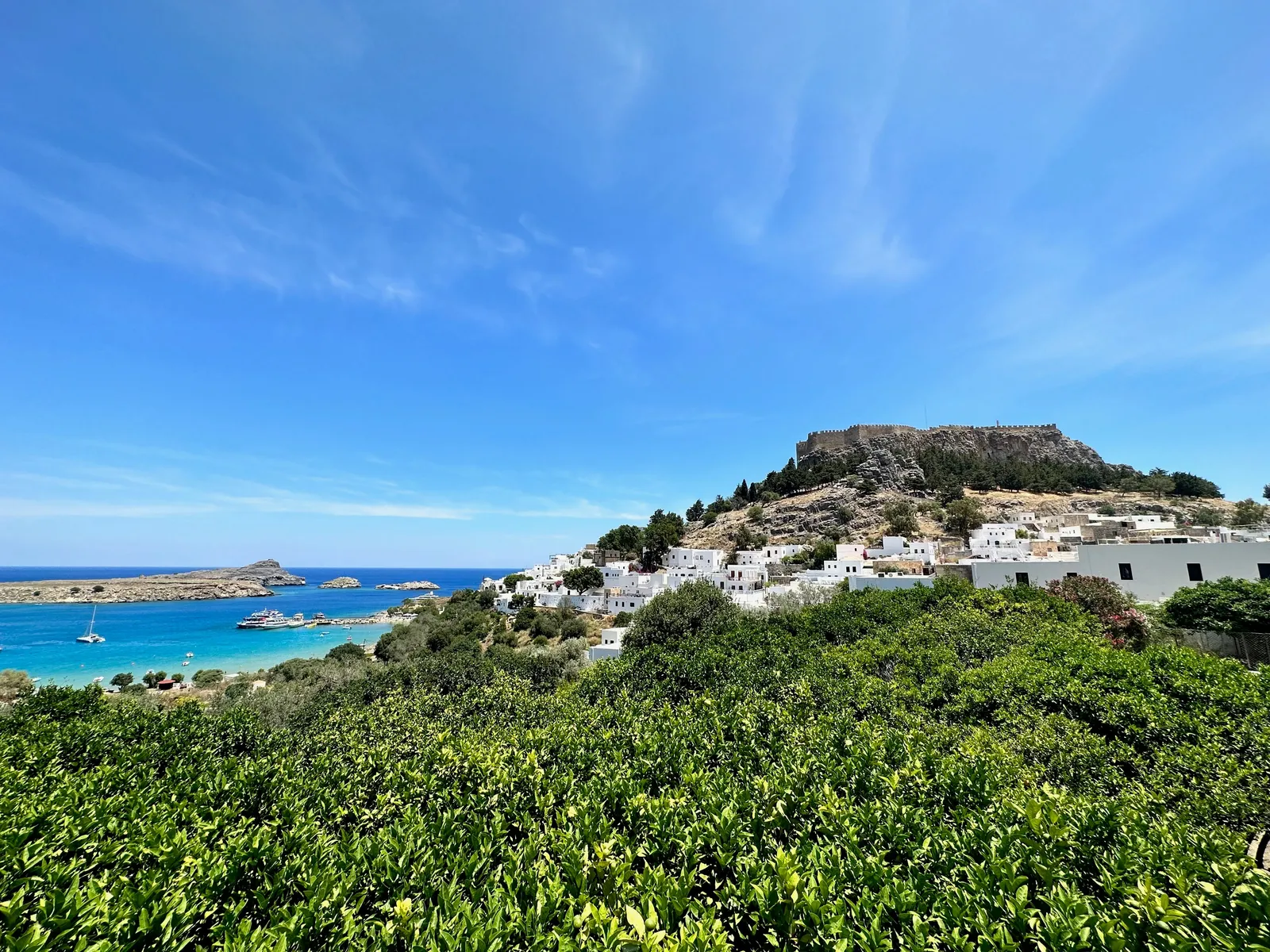 Scenery in Rhodes, Greece, during ICASSP 2023