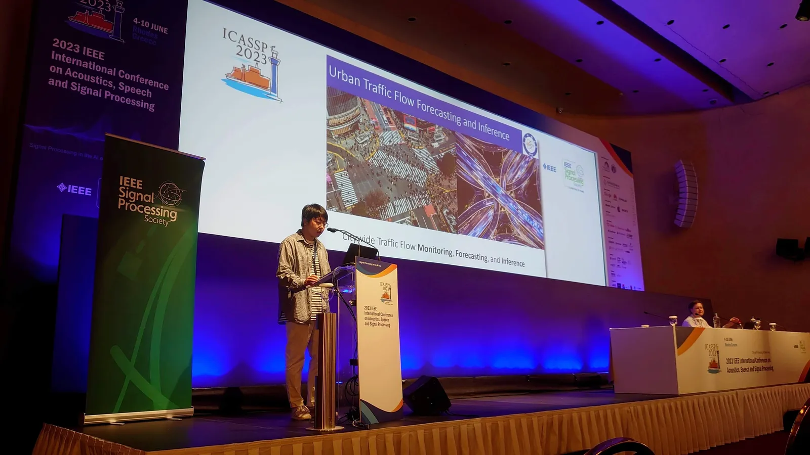 Xovee Xu at ICASSP 2023, Rhodes, Greece