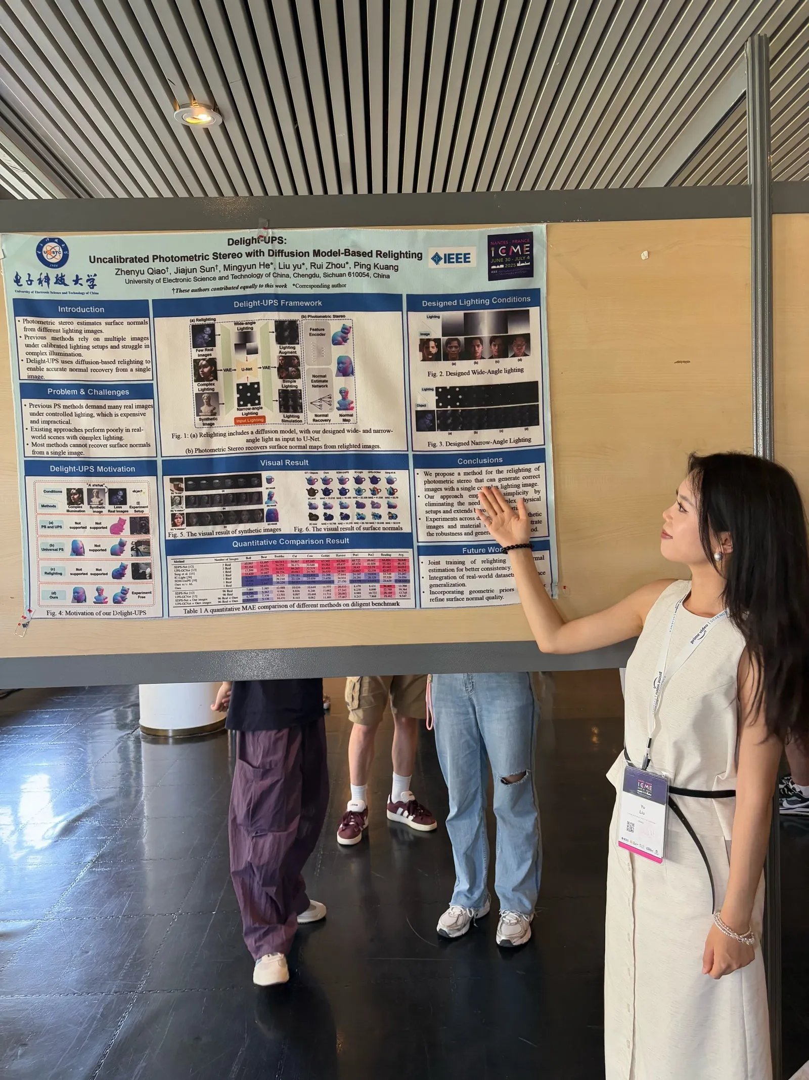 Liu Yu at IEEE ICME 2025, Nantes