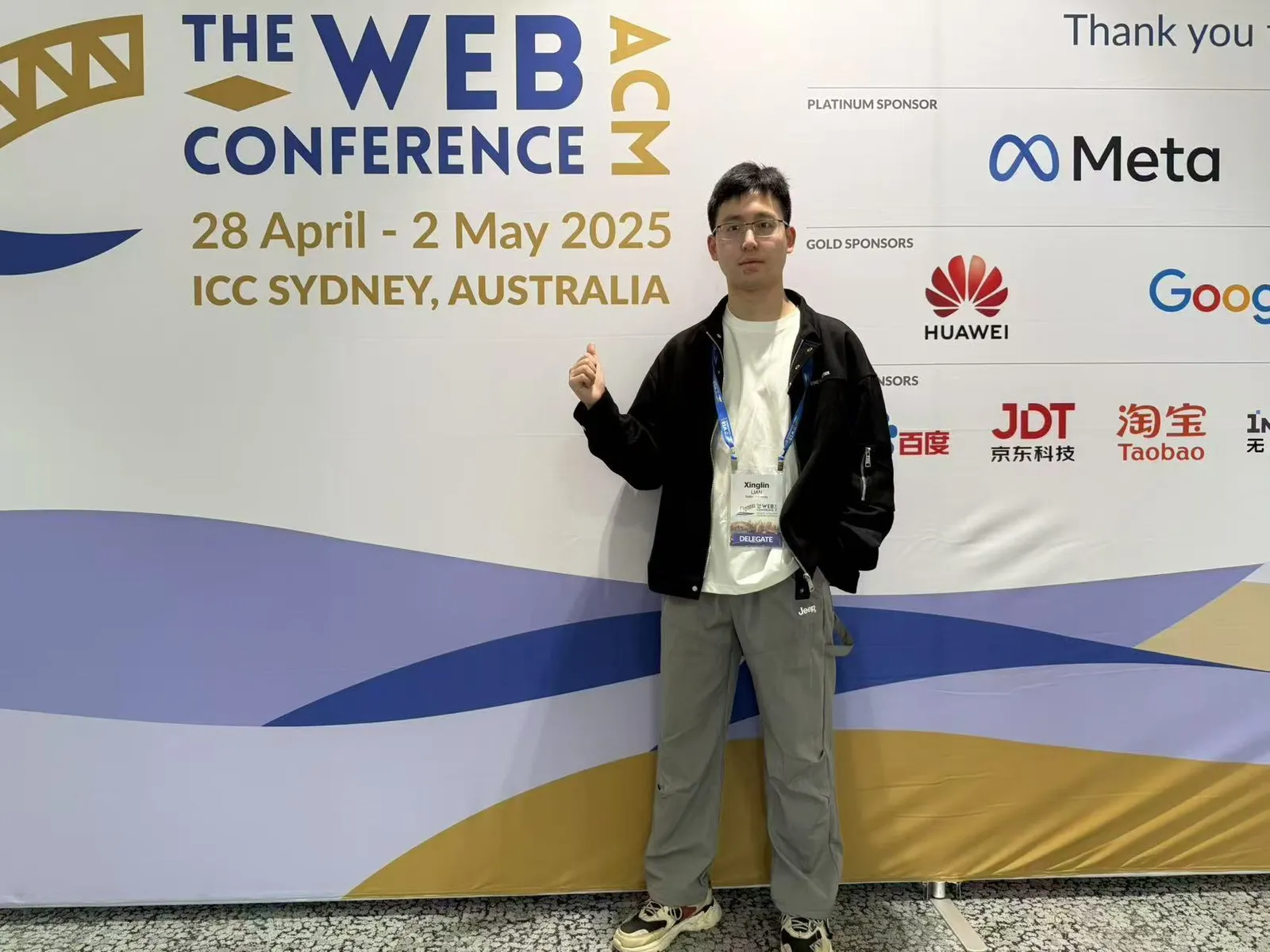 Xinglin Lian at WWW 2025, Sydney, Australia